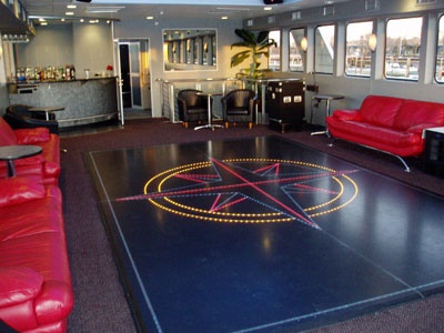 NY yacht Cloud 9 IV dance floor